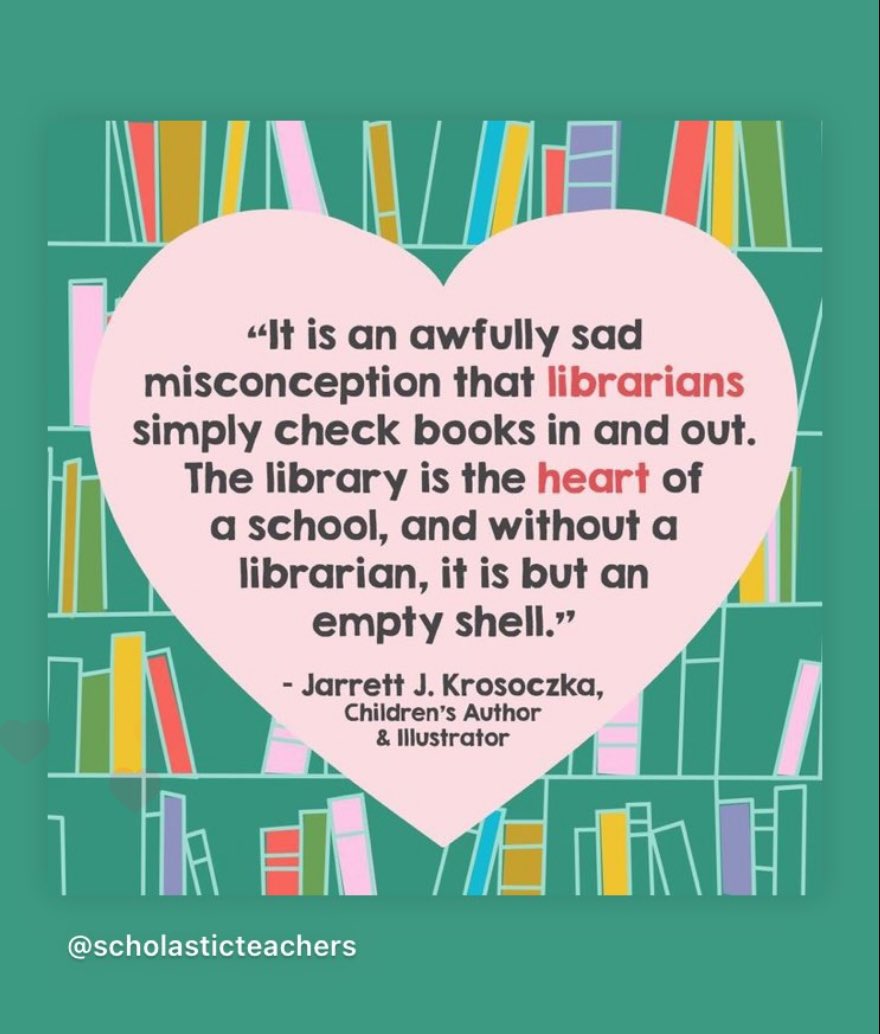 EVERY school should have a school library, staffed by school librarians.