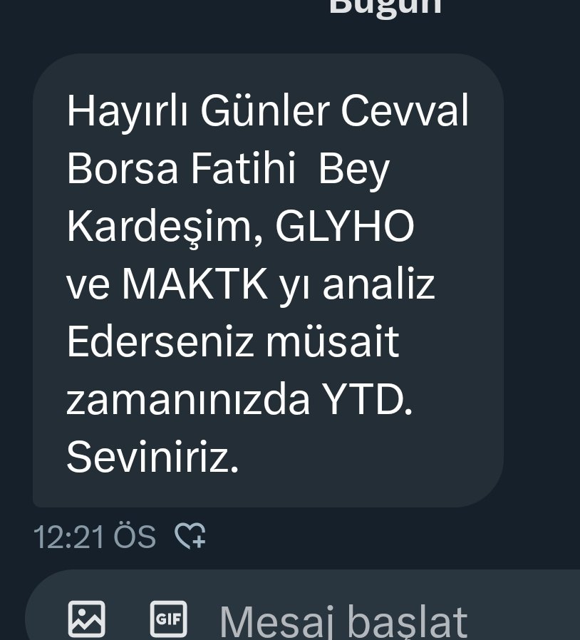 #glyho 12.80 stop 13.40 üzeri kaldıkça 13.84-14.57 sonra yeniden bakarız. #miatk 58.50 stop 61.15 üzeri kaldıkça sorun yok. 70.70 önemli direnç Burası geçilirse sırasıyla 80.25-86.15-95.70 hedeflerine yürür YTD. RT