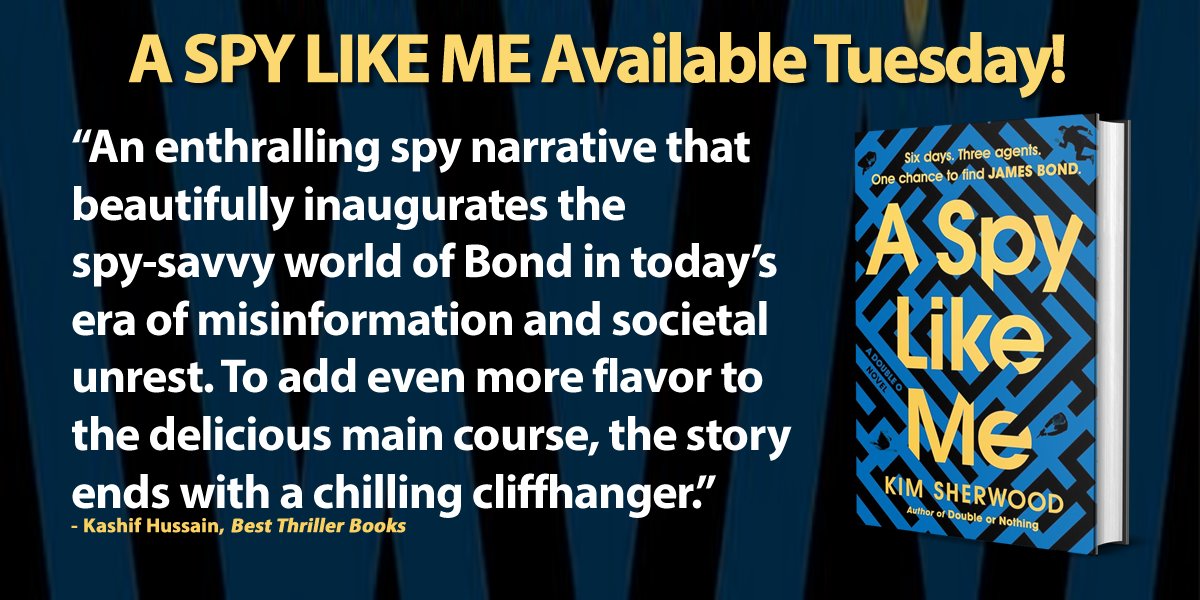 A SPY LIKE ME by @kimtsherwood (pub. by @WmMorrowBooks) is available Tuesday. Hopefully, you will follow her and buy the book. Read the team's review: bestthrillerbooks.com/kashif-hussain…