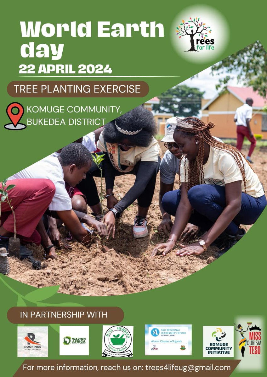 Our team @treesforlifeug in partnership with @RoofingsGroupUG, @jenalifeug and Walton Africa @WalterOsigai1 will be in Bukedea district to plant fruit trees in 6 schools to commemorate #EarthDay2024 We appreciate @OkiriaEmmanue12 and team for Organizing the activity.