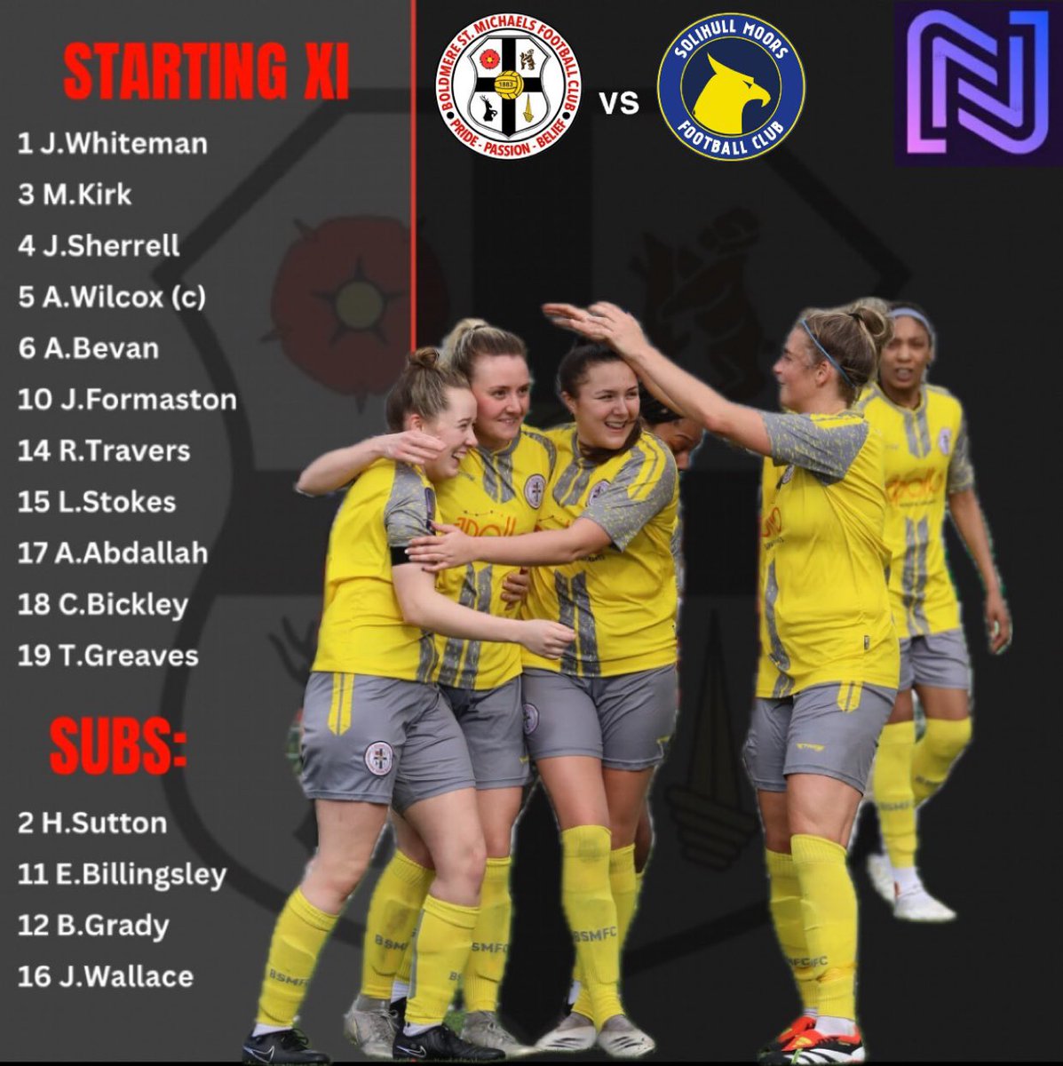 The lineup for todays game vs @smwfcofficial 👊🏻

#UpTheMikes #fawnl
