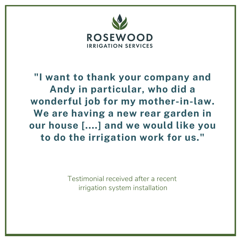 Aiming for total #customersatisfaction means one job leads to another. Take this lovely email we received last week: our happy clients want us to make #gardenirrigation for a whole new garden!
#irrigationforgardens #automaticwatering #efficientwatering #irrigationsystems