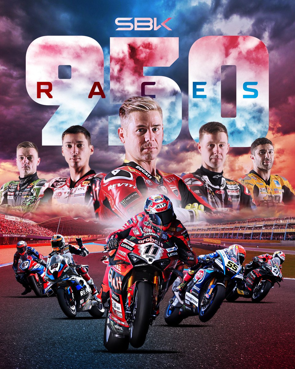 Historic venues, epic battles, legendary riders and much more! 💫 

Today we celebrate the 950th #WorldSBK race and cheer to the ones to come 🎉

#DutchWorldSBK 🇳🇱