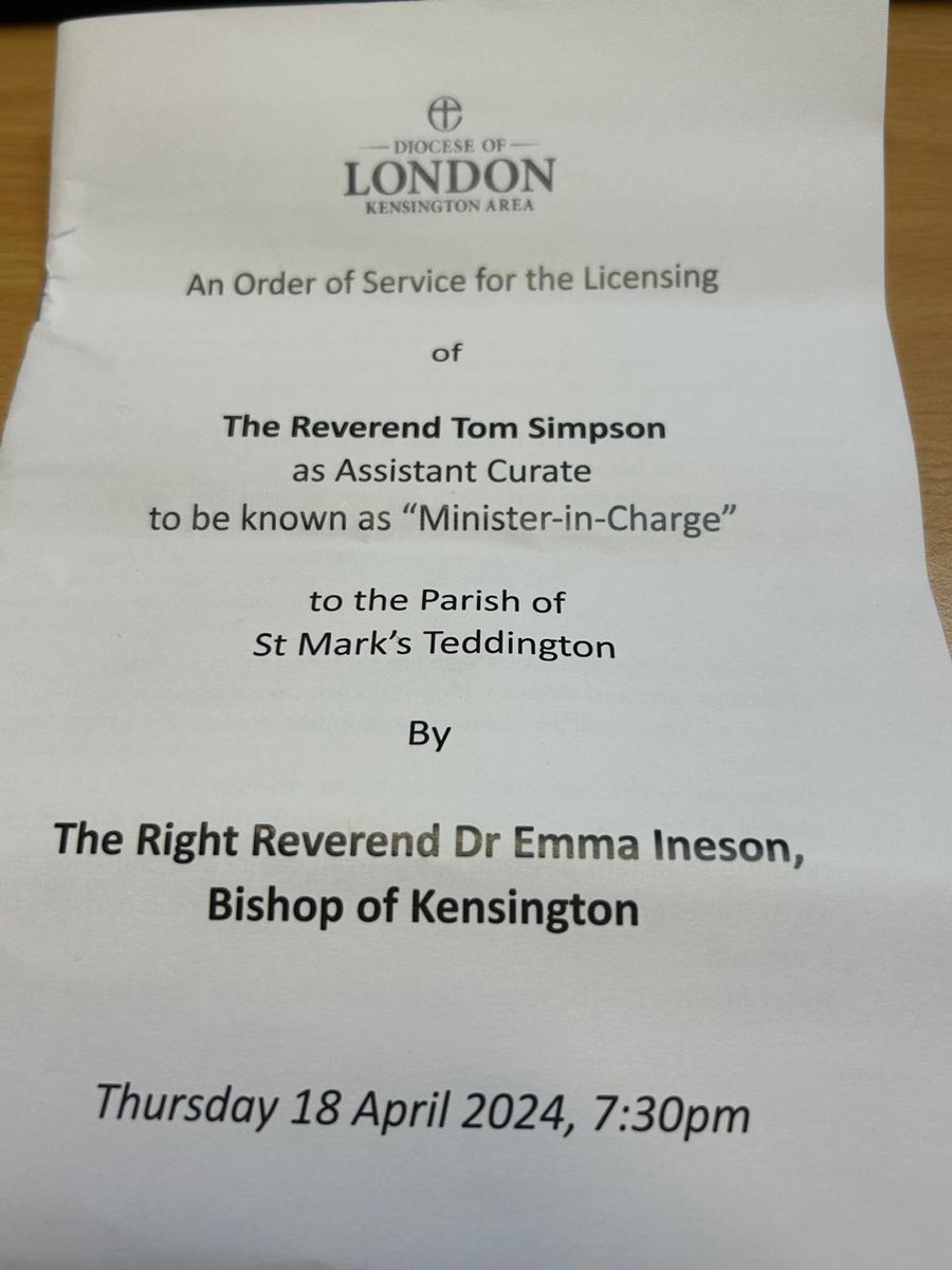Dep. Mayor was delighted to attend the licensing of the Rev. Thomas Simpson as Minister -in-Charge to St Mark’s Teddington by the Bishop of Kensington. Congratulations Tom! St Mark’s is a wonderful pioneering church for the community and is partnered with St John’s Hampton Wick.