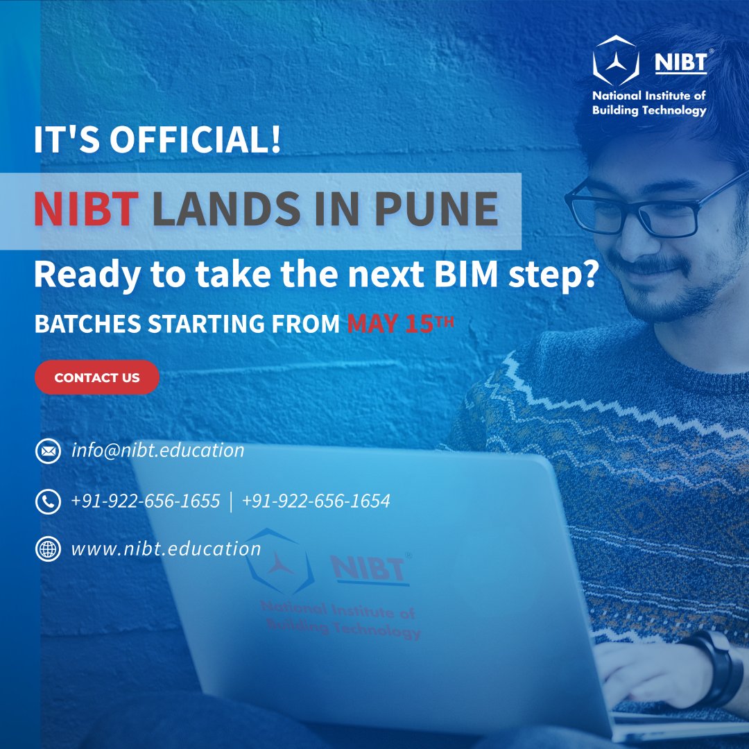 Calling all aspiring and experienced engineers in Pune! NIBT is thrilled to announce our official launch in the city!
.
.
.
#Pimpri #Charoli #Ravet #Wakad #Aundh #NIBTPune  #Balewadi #Baner #Magarpatta #Wagholi #DehuRoad #kharadi #Engineering #kharadipune #punecity #BIM #bim