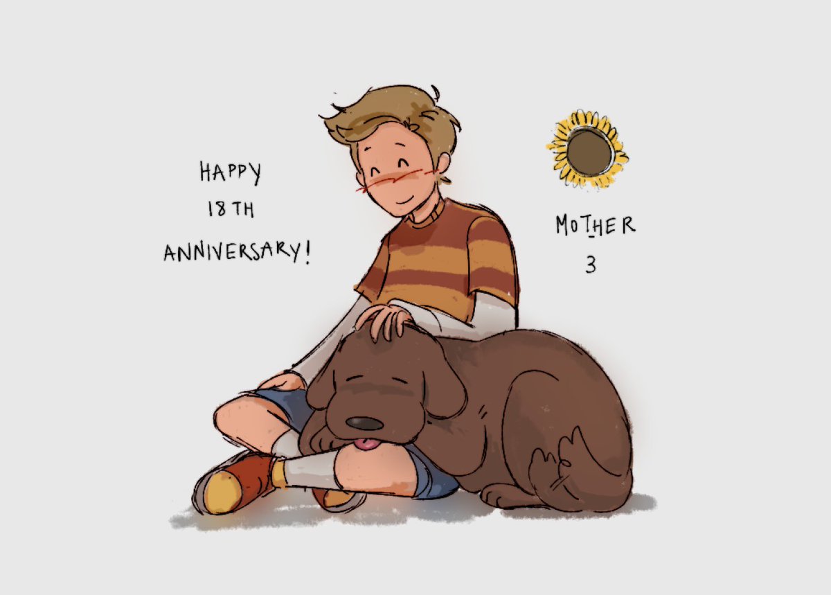 boy and dog... #MOTHER3