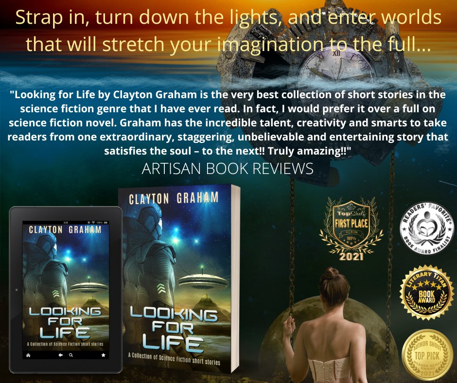 Highly Awarded Science Fiction 'LOOKING FOR LIFE': To the stars and beyond. eBook, print and Audio: Amazon and other good stores amazon.com/dp/B08DLK6PMS books2read.com/u/3GWJRr
#mybookagents #ian1 #SFRTG #SciFi #scifibooks #bookworm #mustread #SFF #ebook #kindle #sciencefiction