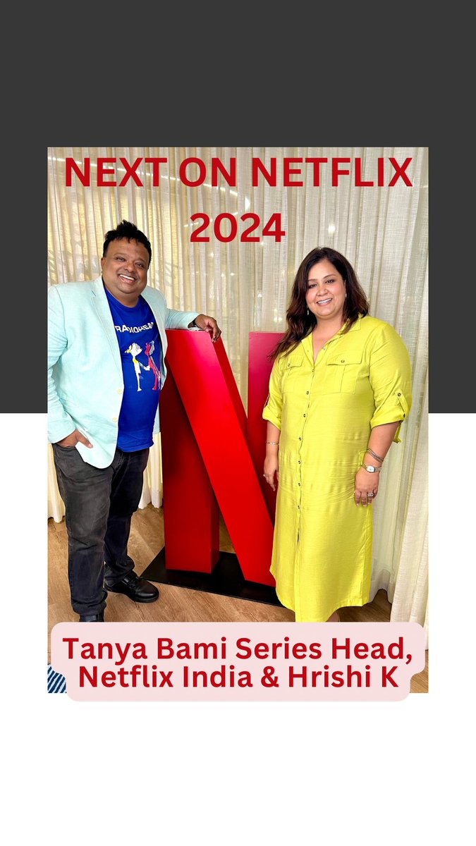 Tomorrow Monday 22nd April 9 am onwards @NetflixIndia s series head #TanyaBami chats about whats #NextOnNetflix2024 with our main man @HrishiKay . @bhansali_produc #HeeraMandi , @anubhavsinha s #IC814 , @neerajpofficial s #KhakeeTheBengalChapter plus @excelmovies ’ #DabbaCartel !