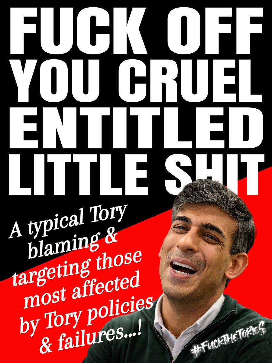 Good morning all ye Tory hating rebels 😎 @RishiSunak targets the sick 🤨 A cost of living crisis & a decade of austerity, a pandemic & war in Europe, obviously there's an increase in those ending up with long-term sickness 😕 #ToriesOut654 #GeneralElectionNow #FuckTheTories