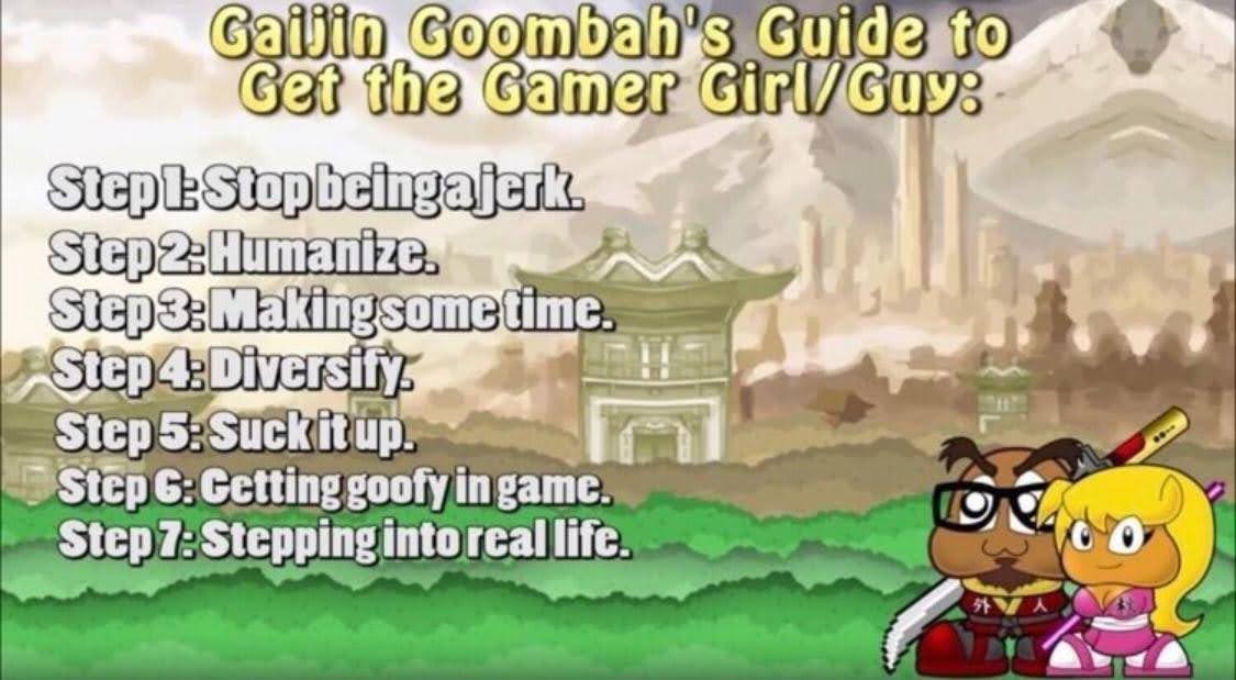 (at bar)
me : im very vulnerable rn. what are your pronouns
the 9/10 paragon of beauty sitting adjacent to me: they/them
me: huh?.... uhhhh
*pulls a piece of paper from my pocket that has the gaijin goomba romance cheatsheet but it only has cis pronouns*
me: (under breath) fuck ,