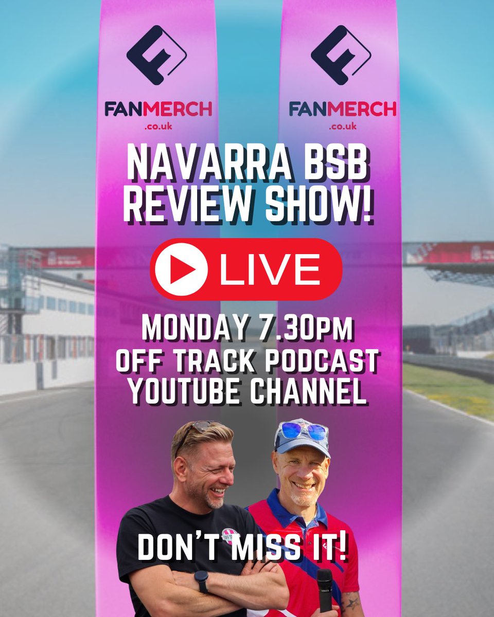 It’s been a long wait, but finally… its @OfficialBSB race day! We’re LIVE on YouTube MONDAY night at 7.30 to chat about the winners, losers and big dramas of the weekend 🙌🏼 Join us, tomorrow 7.30pm on our YouTube channel! #NavarraBSB