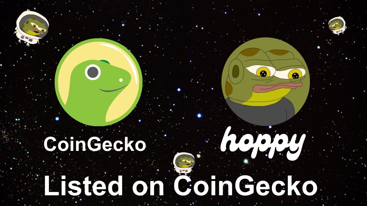 hoppycoinERC20's tweet photo. @hoppycoinERC20 $HOPPY Listed on CoinGecko. https://t.co/7XIgEYqzHd