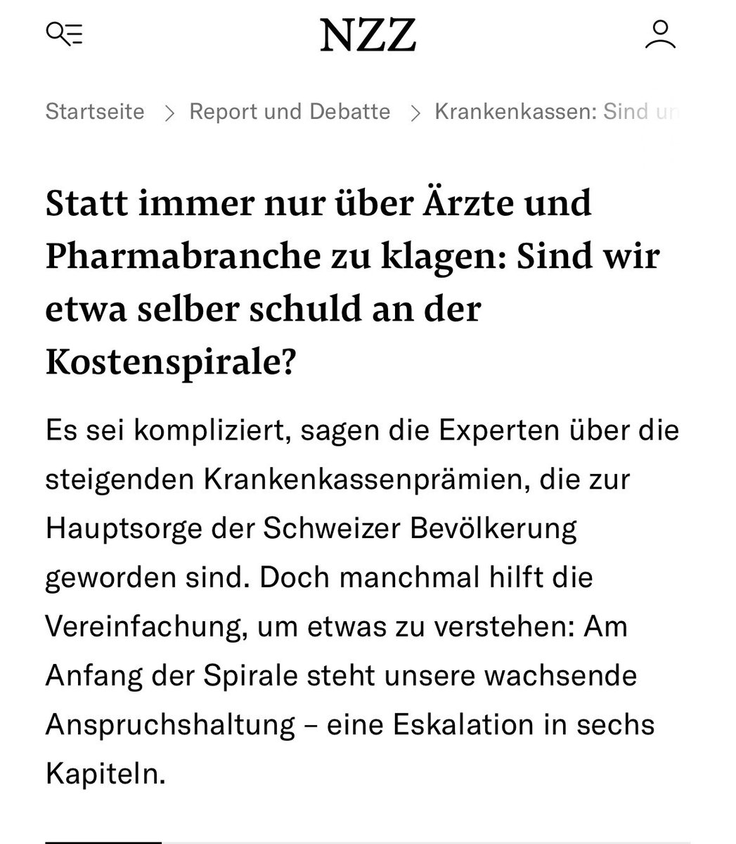 Medien Thema #Gesundheitswesen #schweiz : Jeder zweite erkrankt an Krebs, wünscht eine Behandlung, Millionen Gehälter der Ärzte schwächen das System, oder sind wir etwa selber schuld an den hohen Kosten weil wir viel zu viel erwarten ( jeder Ort ein Spital)  immer älter werden?