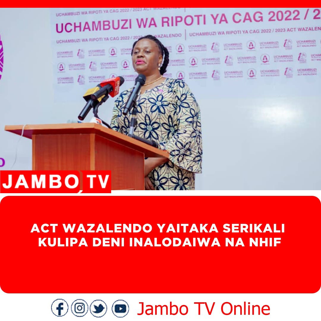 'Serikali inashikilia shilingi bilioni 208 inayodaiwa na NHIF, CAG katika ripoti yake 2022/23 ameonesha Serikali inadaiwa na NHIF kutokana na fedha ilizokopa tangu mwaka 2020.'

Kiongozi wa @ACTwazalendo 
@SemuDorothy 

#RipotiyaCAG
#10MaslahiYaWote 
#10MamlakaKamili