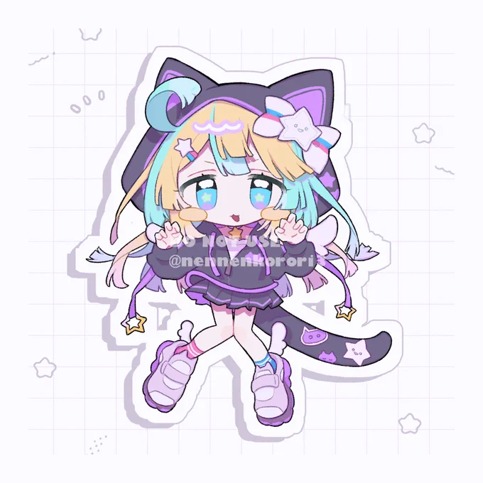 RP天川はの様のコラボグッズ用イラストを描かせていただきました!よろしくお願いいたします 