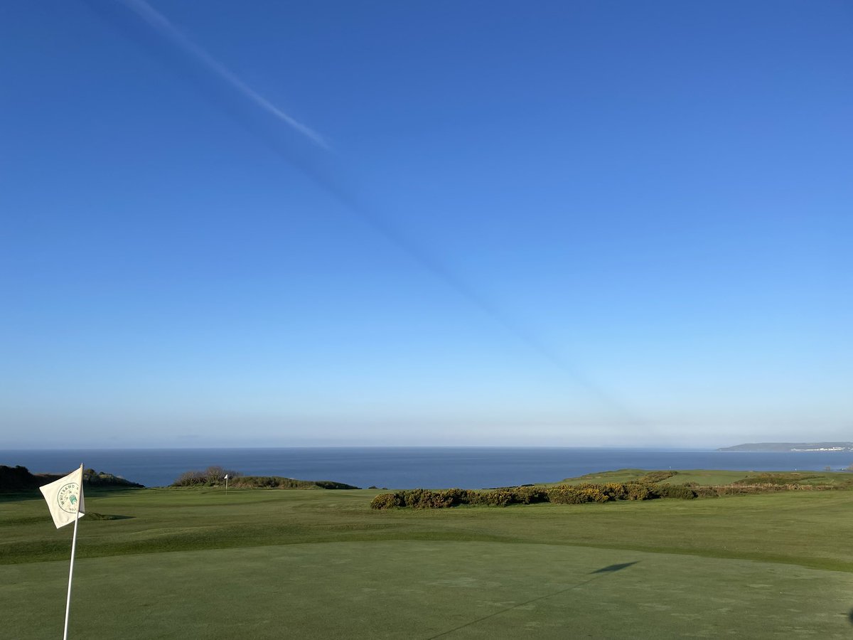 Beautiful start to the day, calm breeze, blue sky(for now), can’t get much better to #PlayTheBay still a couple of tee times left contact: <a href="/whitsandbaygolf/">Whitsand Bay GC</a> <a href="/AndyWelchPGA/">Andy Welch</a> <a href="/swsportsnews/">South West Sports News</a>