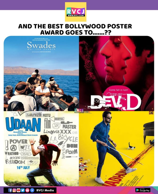 Which movie?

#swades #devd #udaan #andhadhun