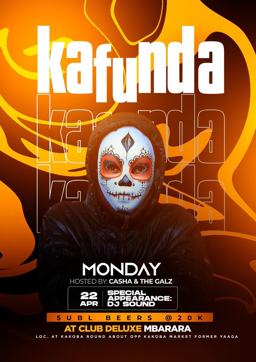 shanbae012's tweet image. Hello...Don't miss this Monday📌at  @ClubDeluxeMbra which always presents #KafundaMonfays 🔥🔥hosted by @Cashah and the girls 💃💃....And not forgetting tomorrow your g #DjSound will perform live on the decks 💃💃💃Just don't dare miss 🔥🔥🔥🔥🔥🔥