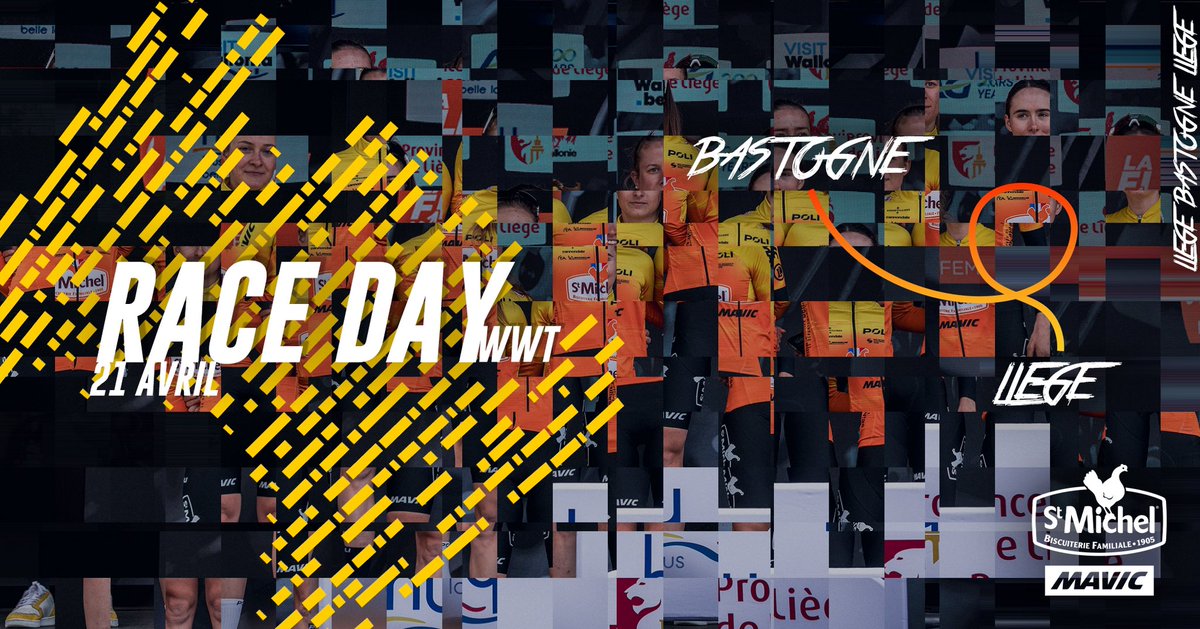 Liège-Bastogne-Liège, c’est aujourd’hui pour notre équipe Femmes 🔥 🚩BASTOGNE 🏁LIEGE 🗺️152,9 kilomètres 🖥️EUROSPORT 17h / France3 16h50