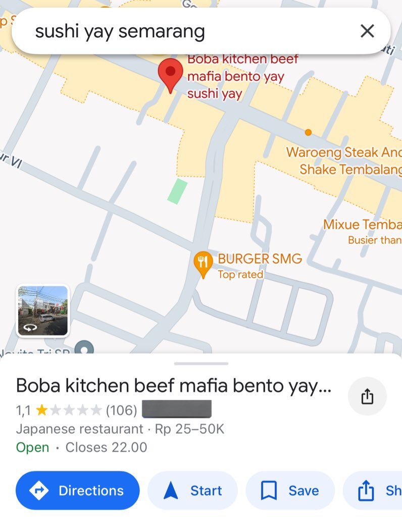 zoeliver's tweet photo. @undipmenfess Abis baca menfess ini jujur kaget… lebih kaget lagi pas buka review di gmaps 😭 https://t.co/O4oWcUu2W3