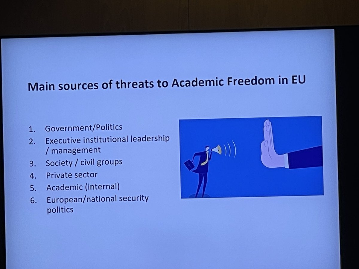 @petermassen @UniOsloHF @OPENcostACTION #annualmeeting listed the #threats. University #administration is the second on this list. They should be our allies and not our enemies.