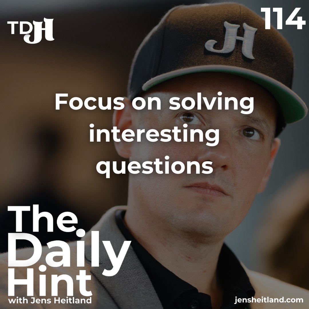 New Episode Link to the podcast jensheitland.com/the-daily-hint #thedailyhint #podcast #humaninnovation #leadership #leadershipdevelopment