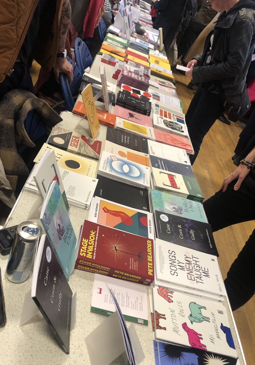 📚📚📚 Great (and v busy!) day at @PoetrySociety Free Verse book fair yesterday — thanks so much to everyone who came by 📚📚📚