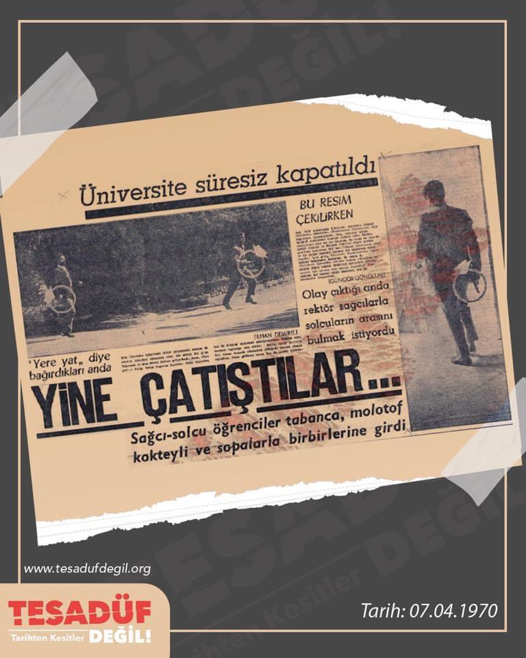 Yıl 1970 Türkiye Muhtıraya Doğru Sürüklenirken Üniversite Olayları Patlıyor. #1970 #Üniversite #Boykot #Çatışma #Sağ #Sol