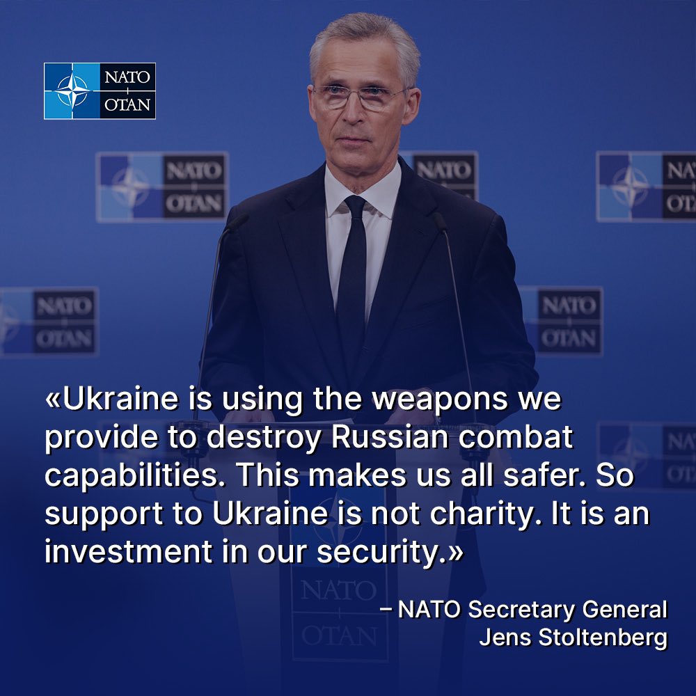 On Friday at the NATO-Ukraine Council Allies had agreed to provide further military support to 🇺🇦, including more air defences. Read more ⤵️ cutt.ly/Zw5LNCX0