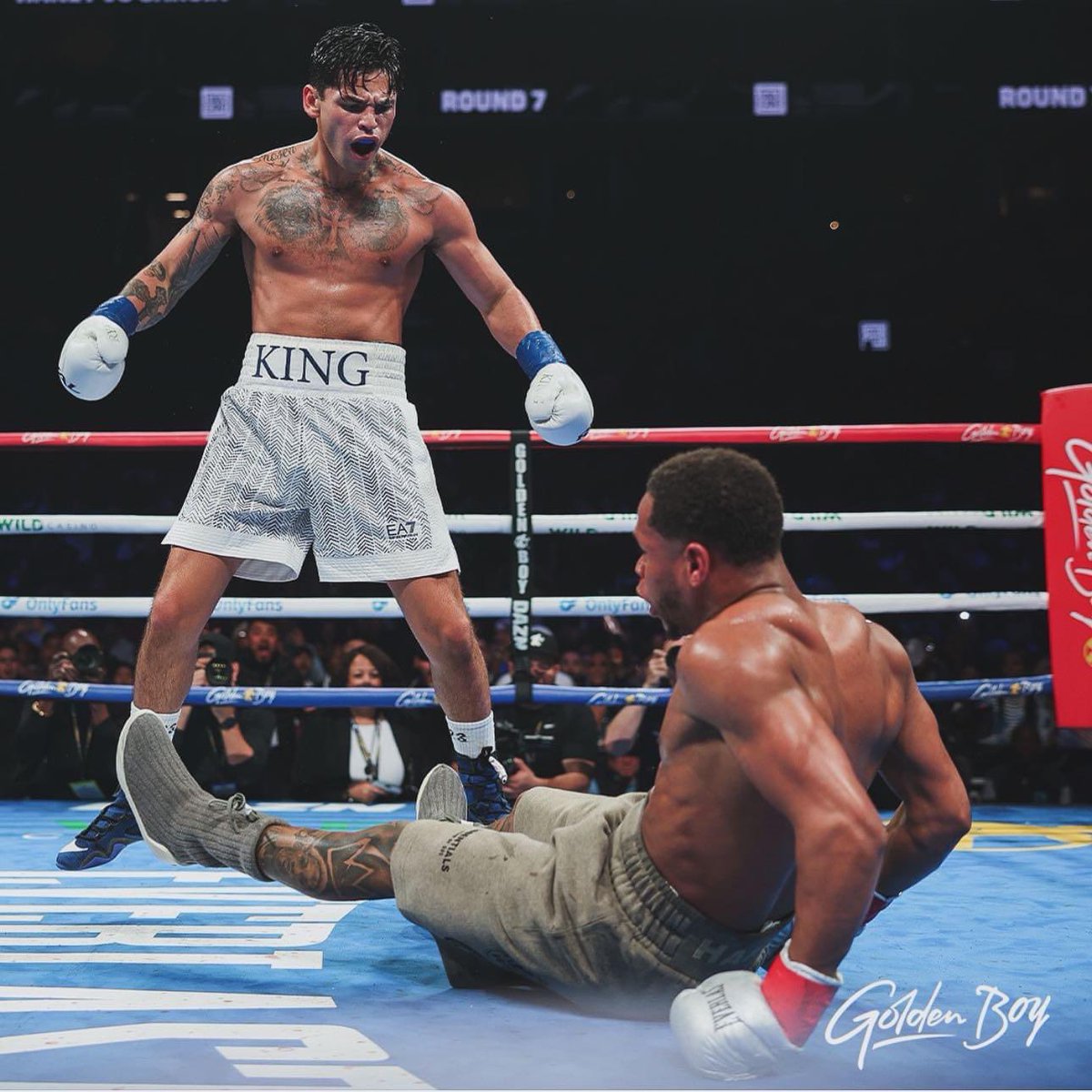 Congratulations to Ryan Garcia he showed the Boxing World he was the better man tonight he beat a pound 4 pound Champion in Devin Haney. No Excuses he beat the brakes off Devin. I want to see him vs Teofimo Lopez Next now that fight is even Bigger. #haneygarcia #daznboxing