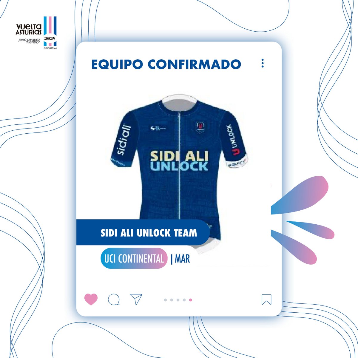 Equipo confirmado para la #VueltaAsturias2024 💥🚲 <a href="/SidiAliUnlock/">Sidi Ali - Unlock Team</a> 

¡Os esperamos en el paraíso! 💪

#VueltaCiclistaAsturias2024 #EnVueltaenelParaíso #LaVueltina