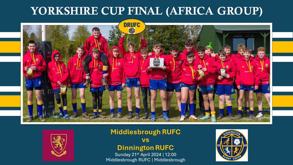 GraphiteDBM's tweet image. Best of luck to @DinningtonRufc u14’s who are playing in the Yorkshire Cup final today! #rfu #Rugby #yorkshirecup