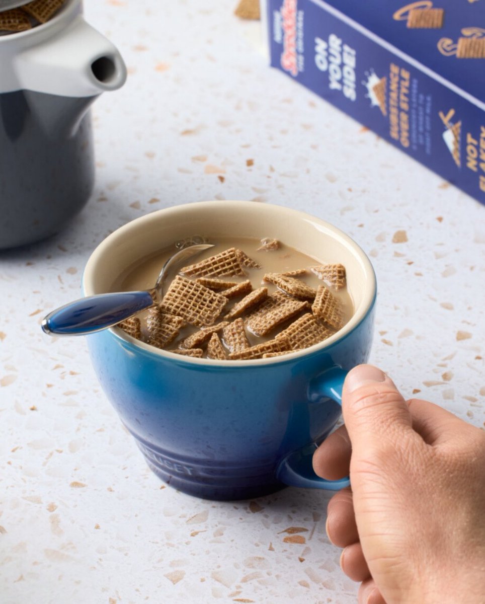 Sip and crunch 💪 The Shreddie way to celebrate #NationalTeaDay ☕️🥣