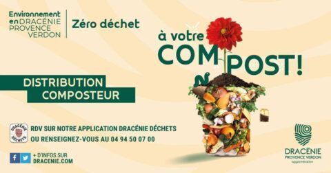 🌱 Distribution de composteurs Vous souhaitez réduire vos déchets à la source ? @AggloDracenoise vous propose d’acquérir un composteur pour une participation financière de 10 € le 26.04 à 10h au complexe St Exupéry. +d’infos sur buff.ly/3Bkog7X