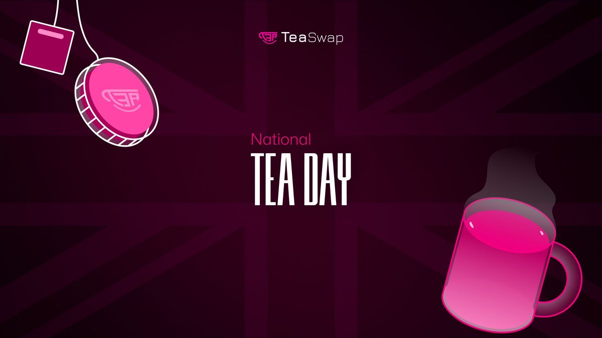 Steeping a brew for a very British occasion! 🇬🇧It's #NationalTeaDay and we're raising a cup to the UK's love for a good brew. Celebrate with a cuppa &amp; explore the future of trading on TeaSwap DEX! #DeFi #NationalTeaDay2024
