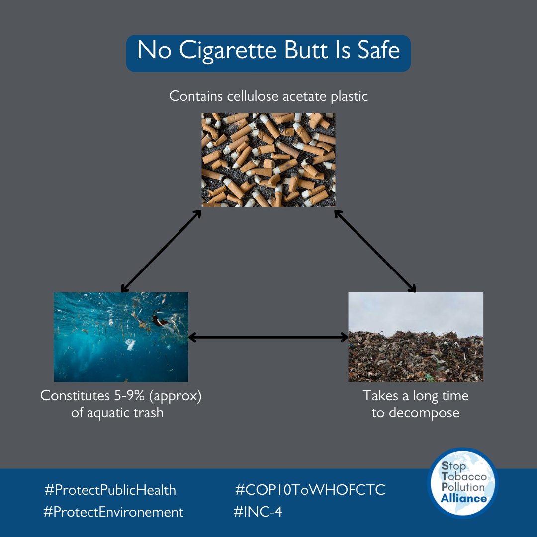 Conventional solutions won't cut it for tobacco waste! Recycling and biodegradable filters pose risks due to the hazardous nature of cigarette waste. Let's avoid unintentional allure to young minds – biodegradable doesn't always mean eco-friendly! #TobaccoControl #Environment ...