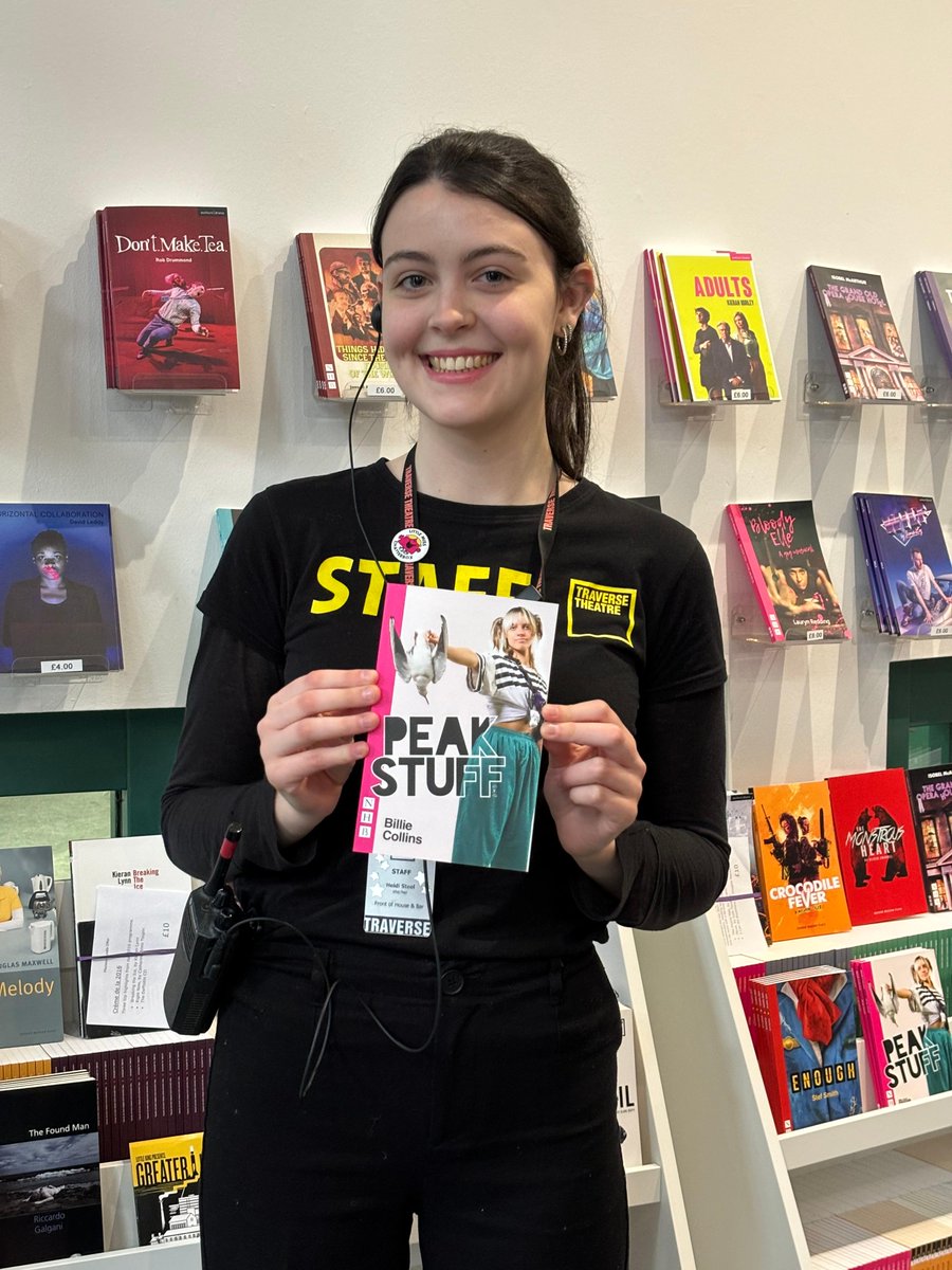 📚 TEAM TRAV SCRIPT SPOTLIGHT 📚 Heidi, FOH and Bar team member recommends Peak Stuff by Billie Collins (@ThickSkinTweets): 'This play had me thinking about the world in a deeper way, it was a very thought provoking social commentary'