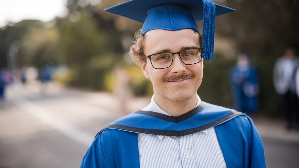 At the age of 14, Kiarn Roughley was diagnosed with leukaemia. This week, he graduated at #UOW with his second degree and is now undertaking a PhD focused on how lifestyle interventions influence brain cancer therapies. 🎓👉 bit.ly/4aYKFaV #UOWGrad2024
