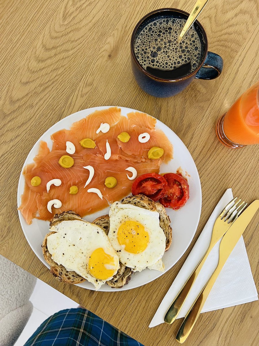 Good morning 🌅 It’s been a while now that I haven’t posted my favourite #breakfast. Today I used yellow mustard and garlic 🧄 mayo. #SundayMotivation #SubdayTreat #Foodie