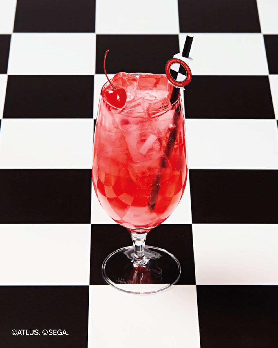 With coconut jelly and a cherry on top, this Snuff Soul red melon soda is the perfect drink for our Mitsuru Kirijo Set Menu✨ Enjoy the last week of our Persona 3 Reload collab!