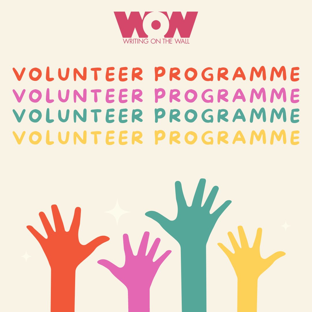 📢 Call out for volunteers! We are looking for volunteers for #WoWFEST24. Gain valuable experience, be part of the team, & get FREE access to events. 😍 Interested? 📧 info@writingonthewall.org.uk We will be holding a volunteer meeting at Toxteth Library, 1pm on Fri 26 April