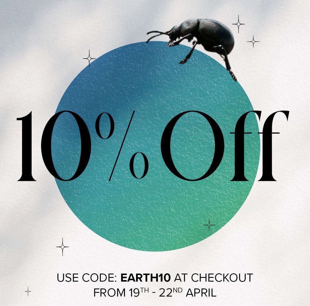 This weekend, take advantage of Teemill's 10% #EarthDay discount. Switch up on your insect-themed wardrobe and proudly wear your support for #InsectScience 🦋 Use code EARTH10 until midnight 22 April. Visit our shop 🔽 royentsoc.shop