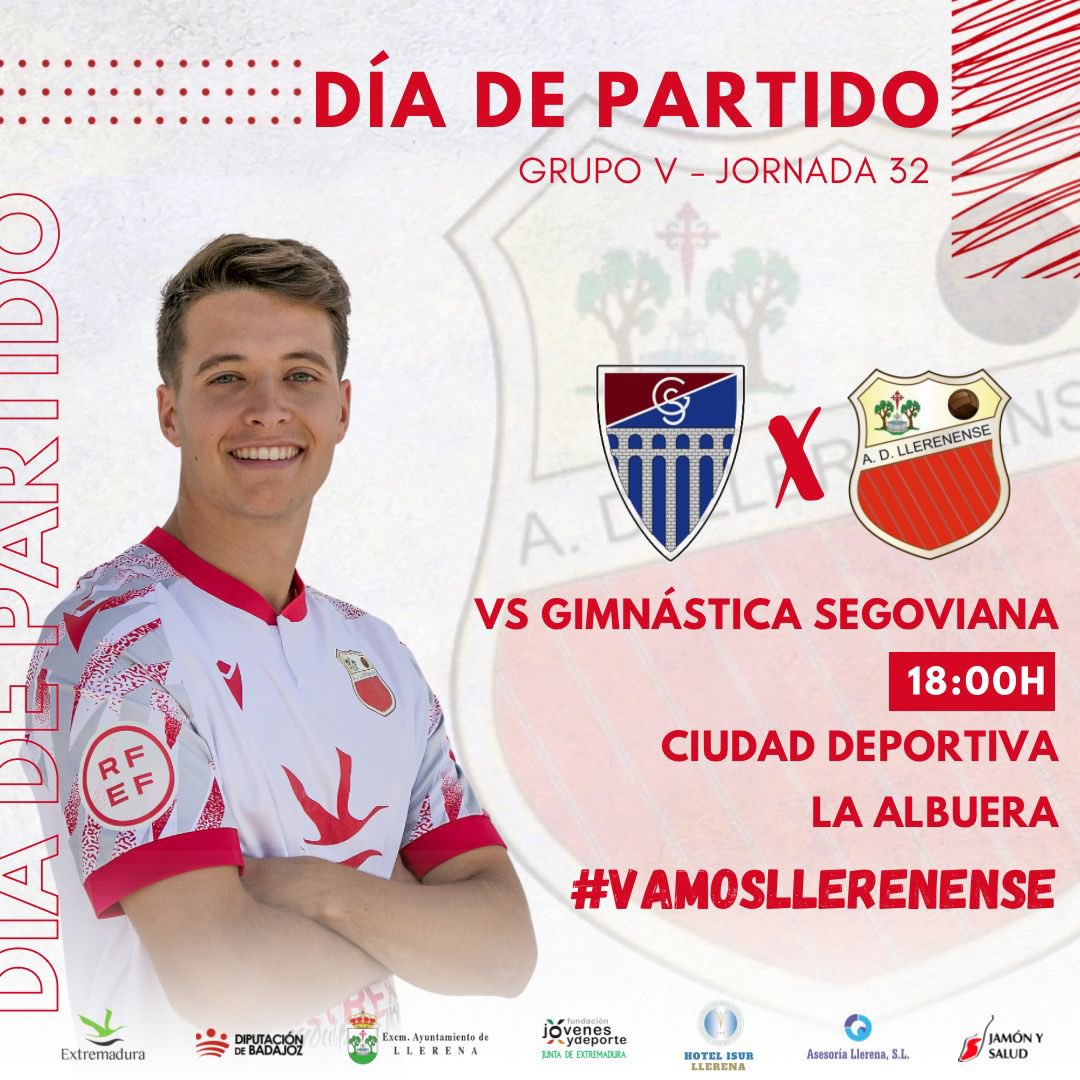 adllerenenseof's tweet photo. DÍA DE PARTIDO 

🏆 2ª RFEF -🗓️ Jornada 32

🆚 @lagimnastica 
📆 Hoy
⏰ 18:00H
🏟️ Ciudad Deportiva La Albuera
📻 @enjuegoCEX

👉🏻 Listos para pelear por la victoria en otro partido importantísimo!

#VamosLlerenense 🤍❤️🖤 https://t.co/cHeJ9eRKOK