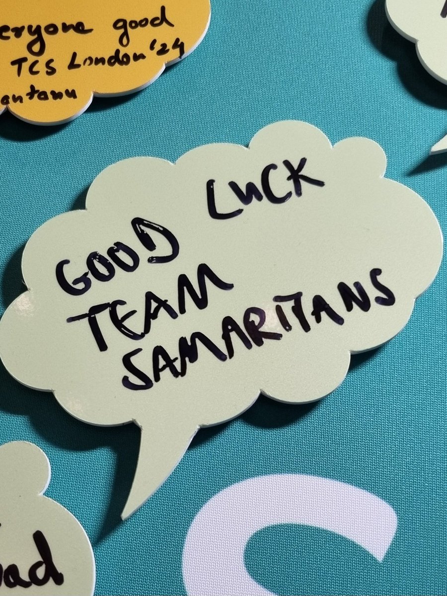 Good luck to everyone today - runners, supporters, charities, fundraisers, organisers, sponsors at TCS @LondonMarathon GO #TeamSamaritans We 💚 you