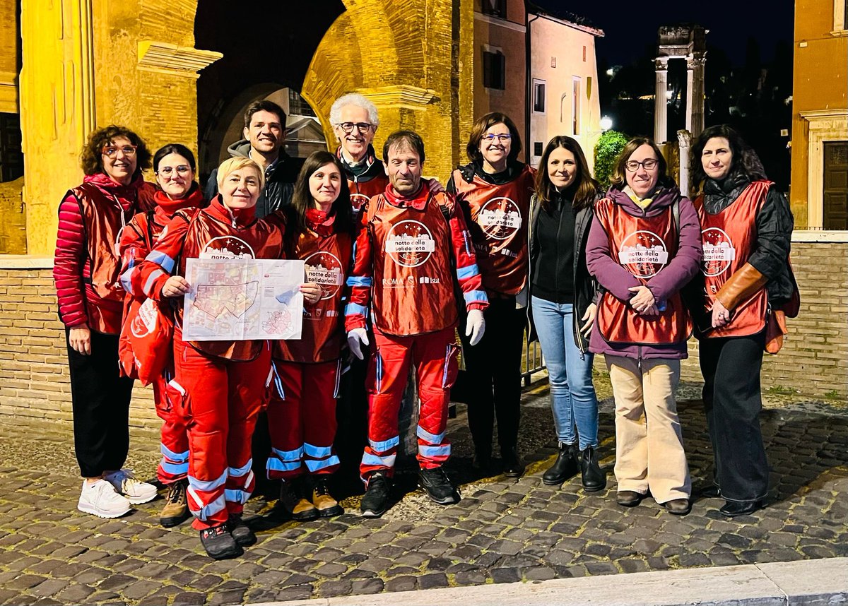 Ieri sera a Roma “notte della solidarietà”: con 1970 volontari per le vie della città (con il sindaco Roberto Gualtieri) per incontrare e contare i senza dimora. Complimenti a Barbara Funari per questa bella iniziativa