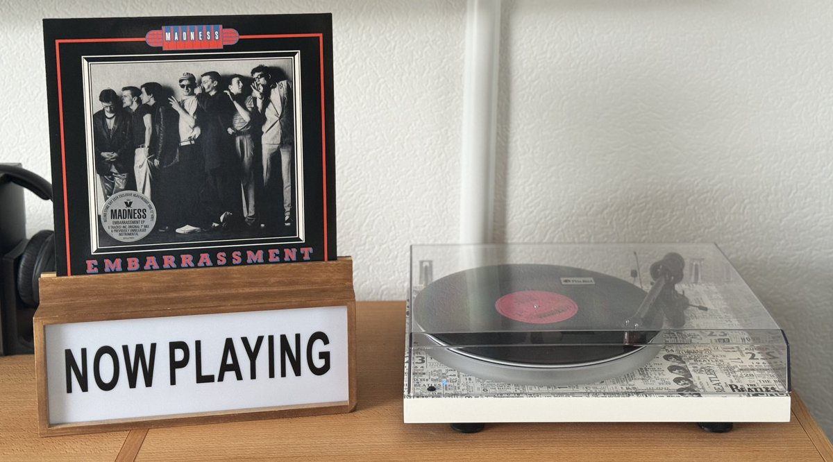 Good Morning ☁️🌧️ Much to listen to from yesterday’s #RSD2024 purchase #NowPlaying️ Madness - Embarrassment (1980, reissue 2024)