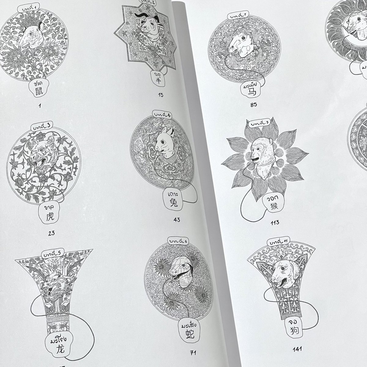 "Zodiac" in #Thai, 
such a great excitement... 

What a wonderful alphabet. 
Published by สำนักพิมพ์สวนเงินมีมา <a href="/suanbook/">สำนักพิมพ์สวนเงินมีมา</a> 

<a href="/aiww/">艾未未  Ai Weiwei</a> <a href="/ElettraStamboul/">Elettra Stamboulis</a> 
Info: suanspirit.com/shop/zodiac/