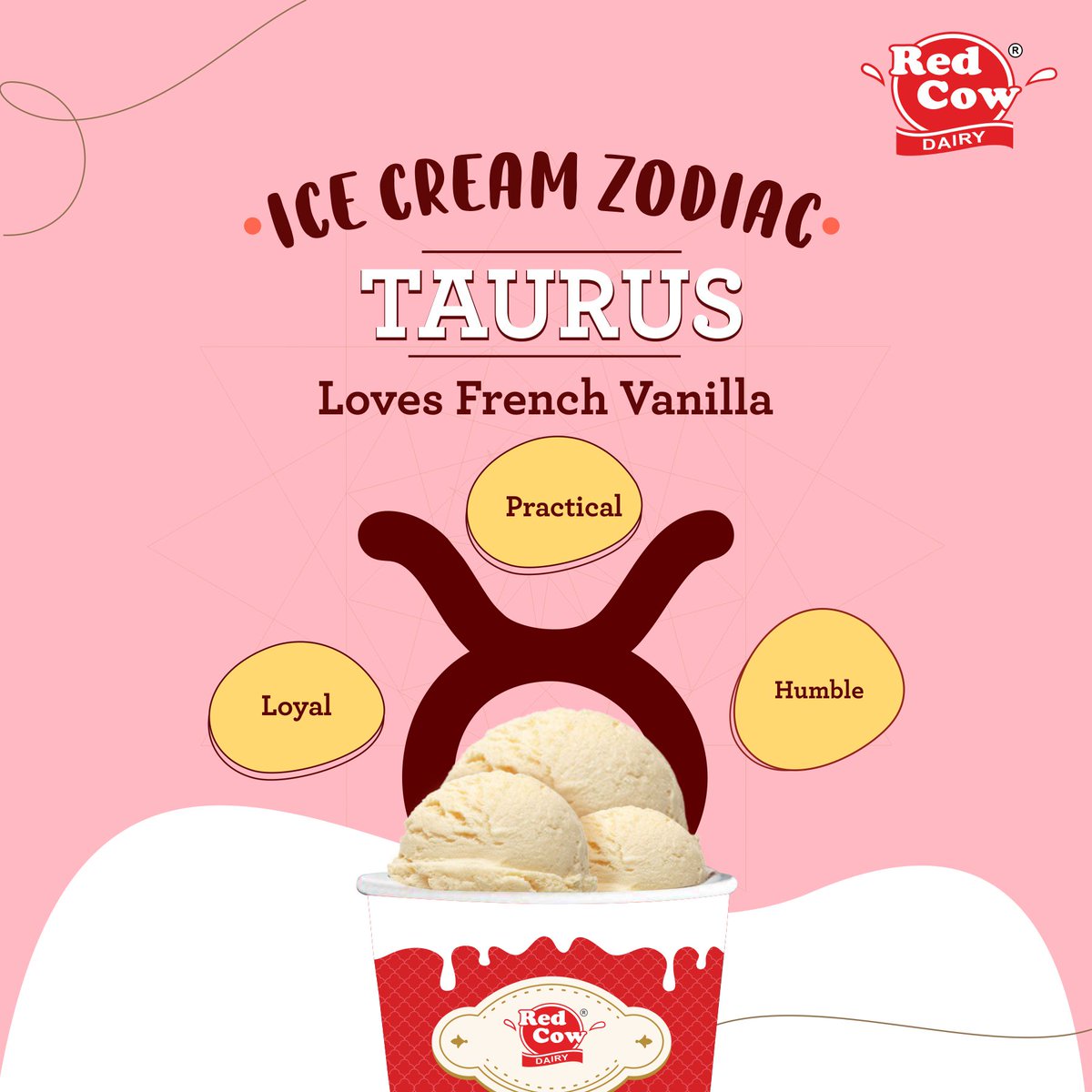 redcowdairykol's tweet photo. It's Taurus season and we're feeling the appeal of Vanilla! Sweet, humble, and just the right amount of cool - just like our steady Taureans.!
#RedCowDiaryWorld #RedCowDairy #Taurus #FrenchVanilla #IceCream #RedCowIceCream #KolkataDairies #KolkataCity #KolkataSutra #KolkataBuzz https://t.co/TkwmoxqHkL