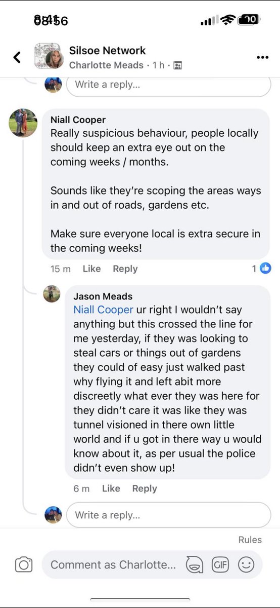 They were not looking to steal cars , @lowles_nick from @hopenothate has falsely alleged that I live at a house where this is , endangering an innocent family , which has now resulted is probable jihadists doing a recon & preparation on the property & area. They flew the drones