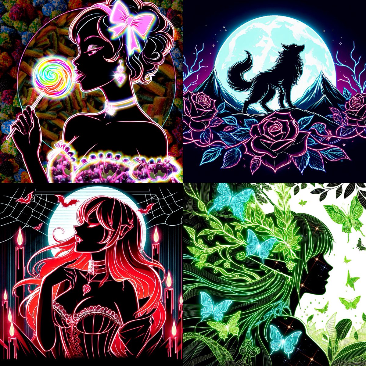 @Dornartz Hello dear✨

“Glowing Shadows” collection ✨

1.Candy shop (Collaboration with @libertyvisions_  )
❣️6/8, 8 $XTZ

2.A lonely wolf
❣️4/6, 3.5 $XTZ

3.Deadly charm
❣️4/6, 3.5 $XTZ

4.The Elf’s Grace
❣️4/5, 4 $XTZ

objkt.com/collections/KT…